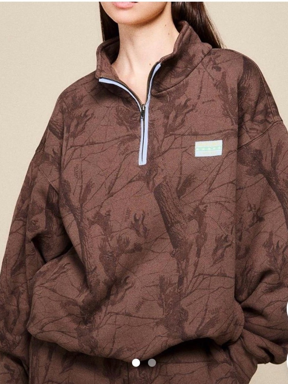 Dairy Boy Low Country Camo half- Zip Pullover XL